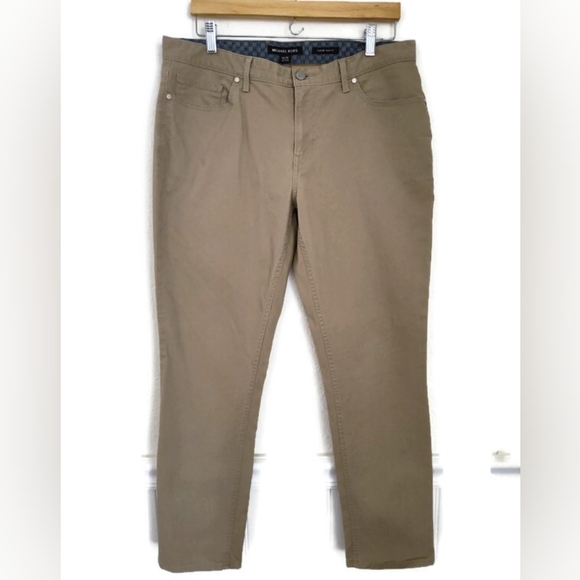 Michael Kors Size 34x30 Men's Tan Pants - Picture 1 of 3